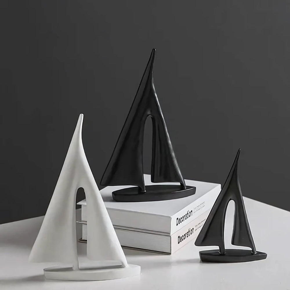Dekoobjekt Segelboot, 2er-Set
