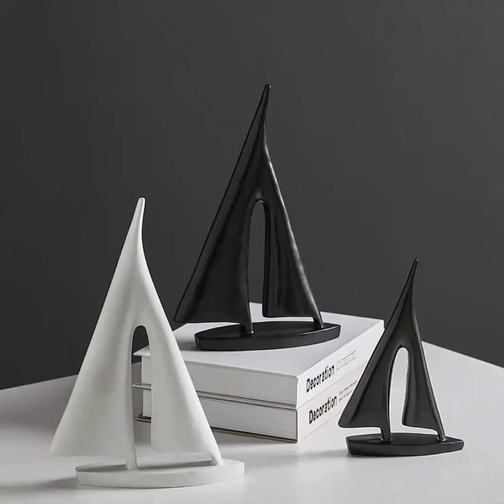 Dekoobjekt Segelboot, 2er-Set