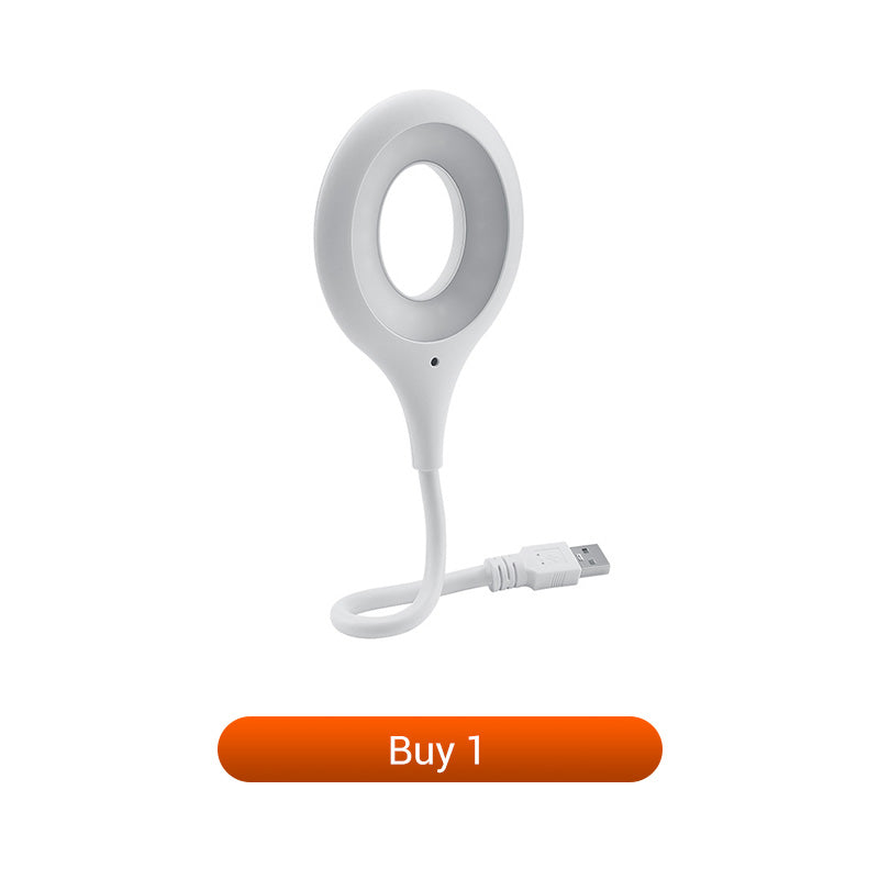 Sprachgesteuerte USB LED Lampe – High-Tech Schreibtischlampe mit Ringlicht & flexiblem Arm