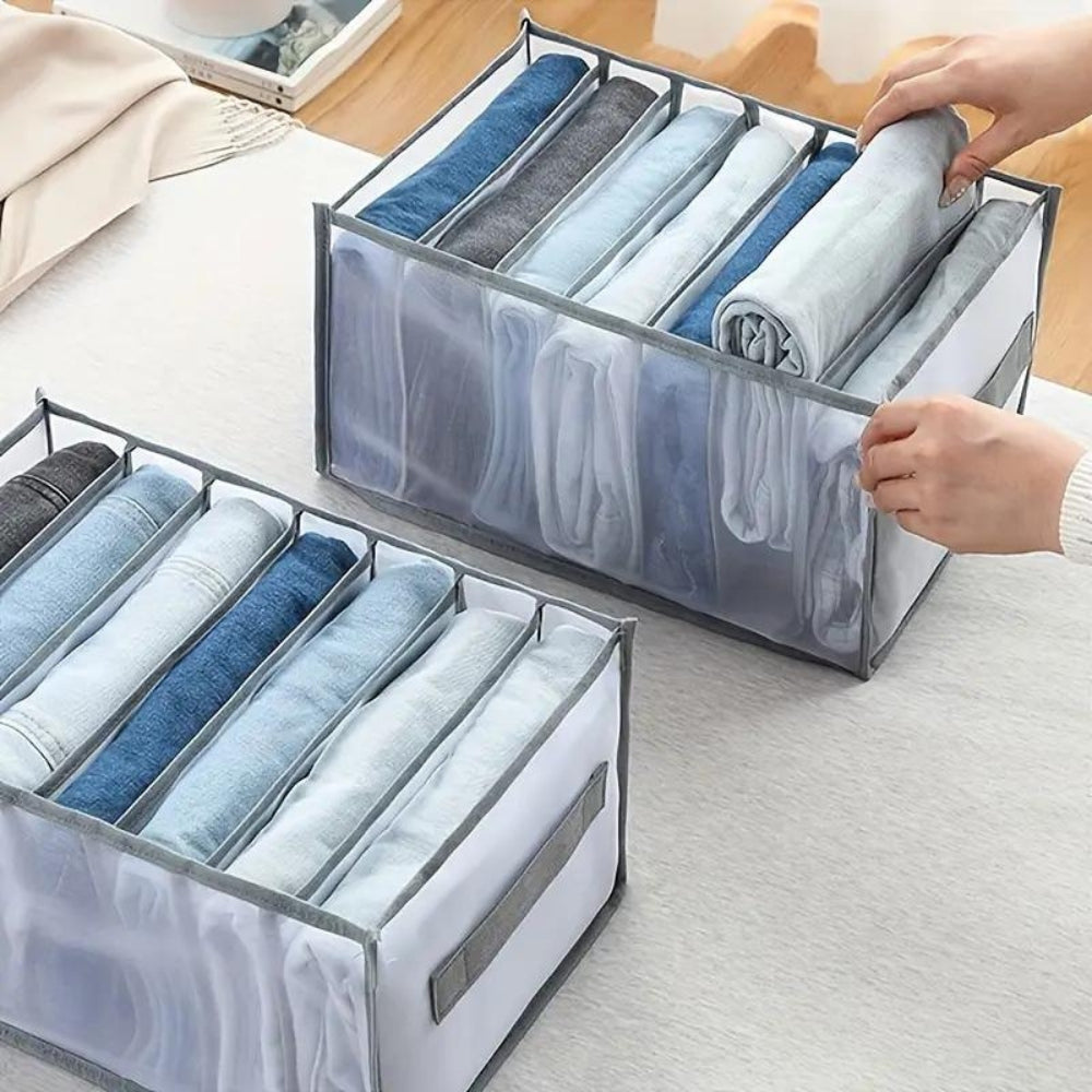 Schubladentrenner mit 7 Fächern und Griff