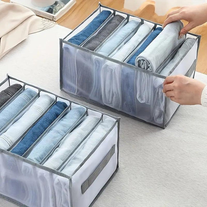 Schubladentrenner mit 7 Fächern und Griff