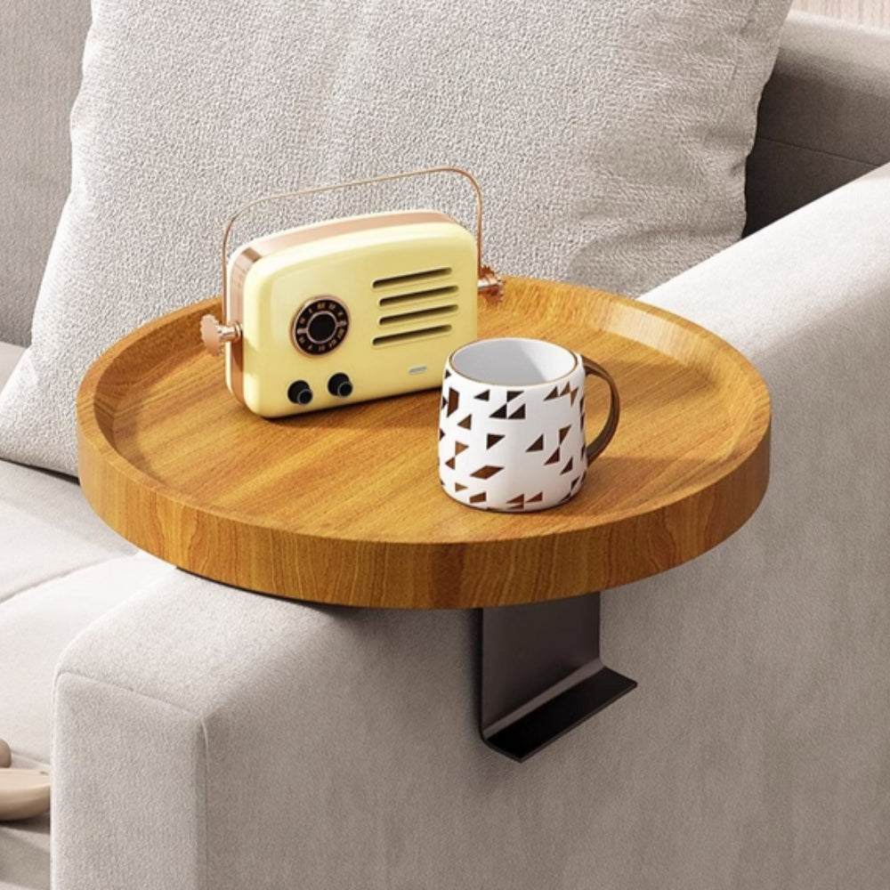 Holz-Sofatablett für die Armlehne