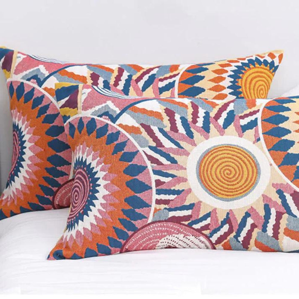 Kissenbezüge aus Baumwolle mit Sonnenmotiv, 2er-Set
