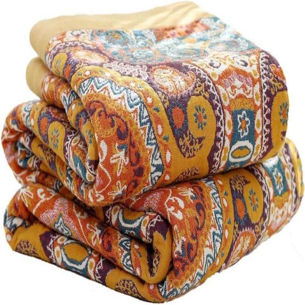 Kühlende Boho-Wendedecke für den Sommer