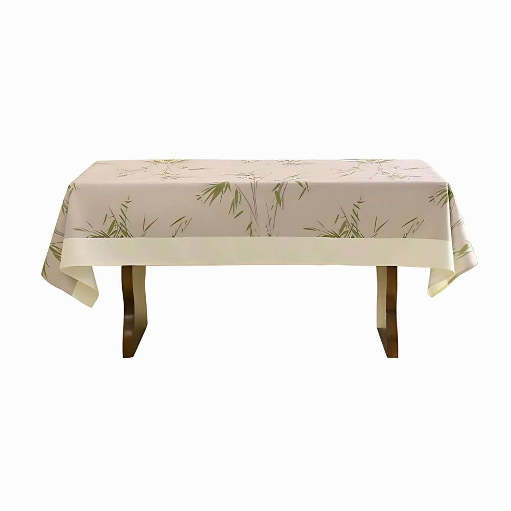 Minimalistische Tischdecke mit Bambusmuster