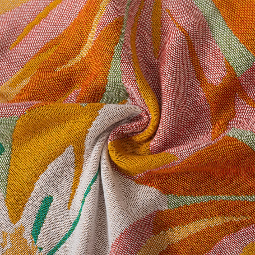 Baumwoll-Badetuch mit Blumenmuster 80 x 160 cm
