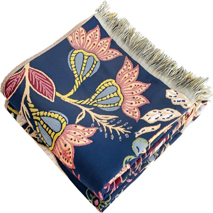 Wendbares Baumwoll-Badetuch mit Blumenmuster