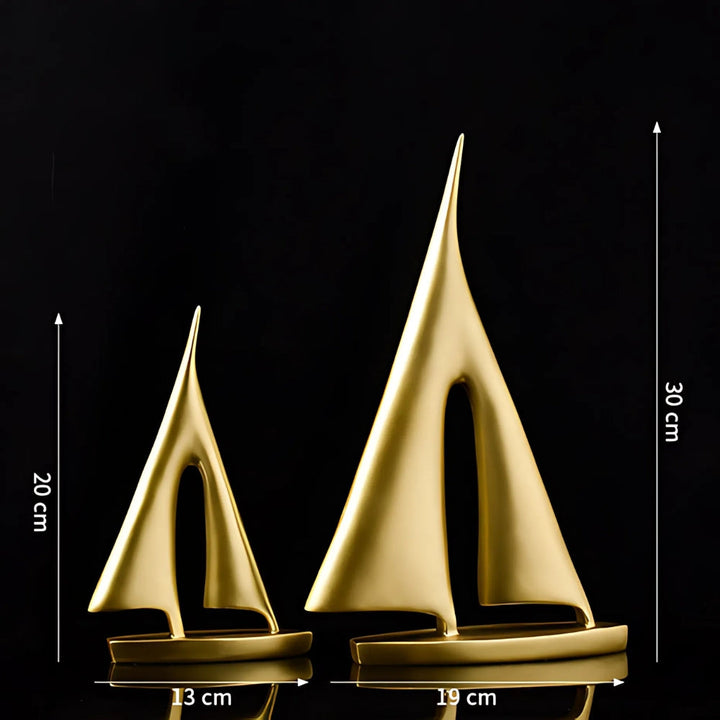 Dekoobjekt Segelboot, 2er-Set