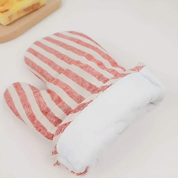 Ofenhandschuh mit Streifen und Silikon-Noppen