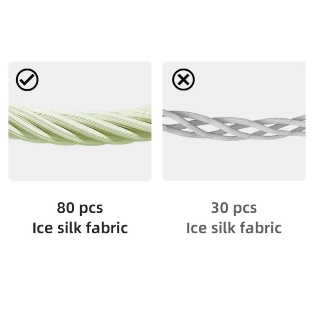 Sofaüberwurf aus Eisseide für den Sommer