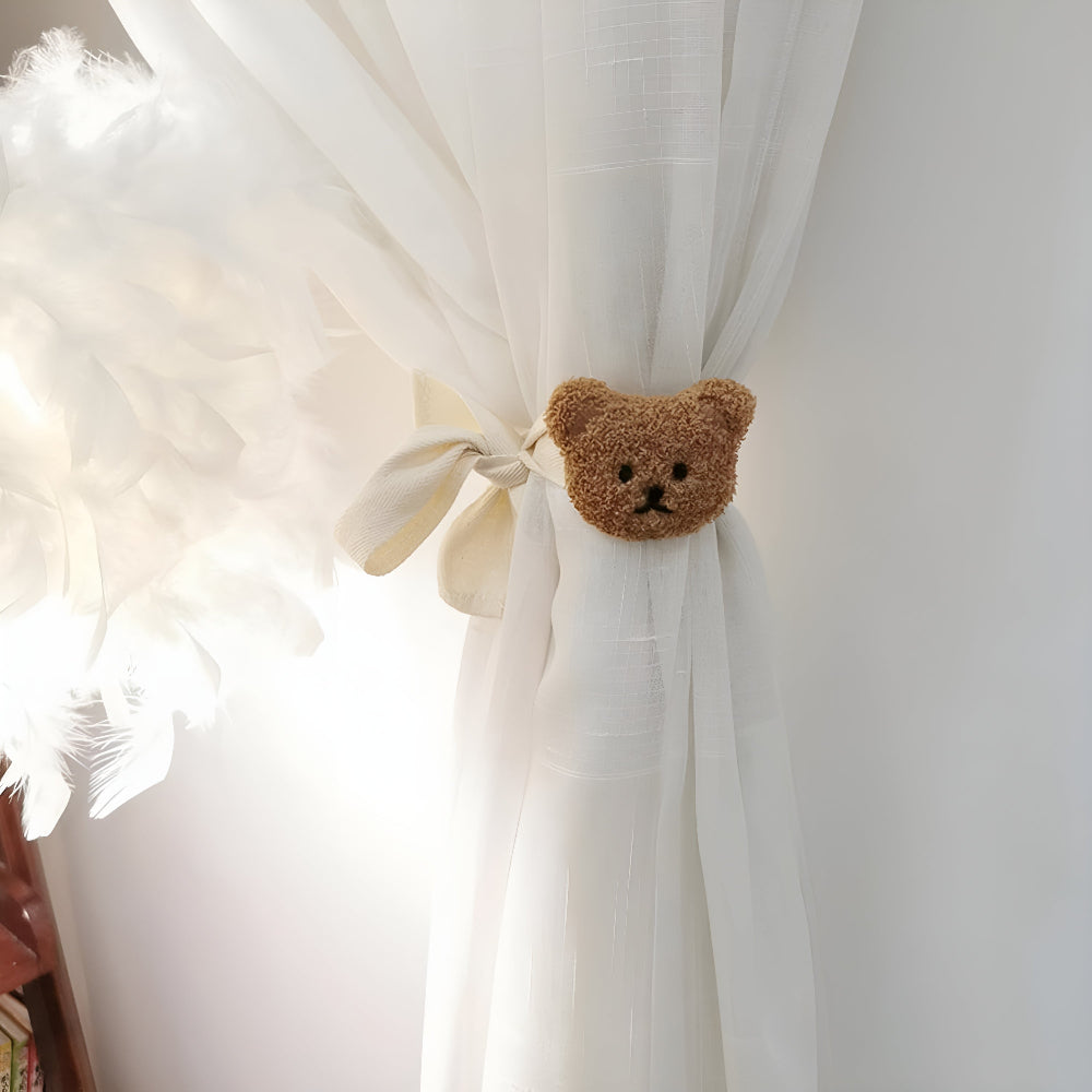 Vorhanghalter aus Plüsch in Teddybärform fürs Kinderzimmer