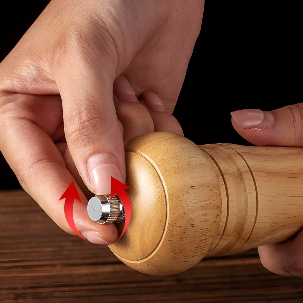 Gewürzmühle aus Eiche mit Keramikmahlwerk