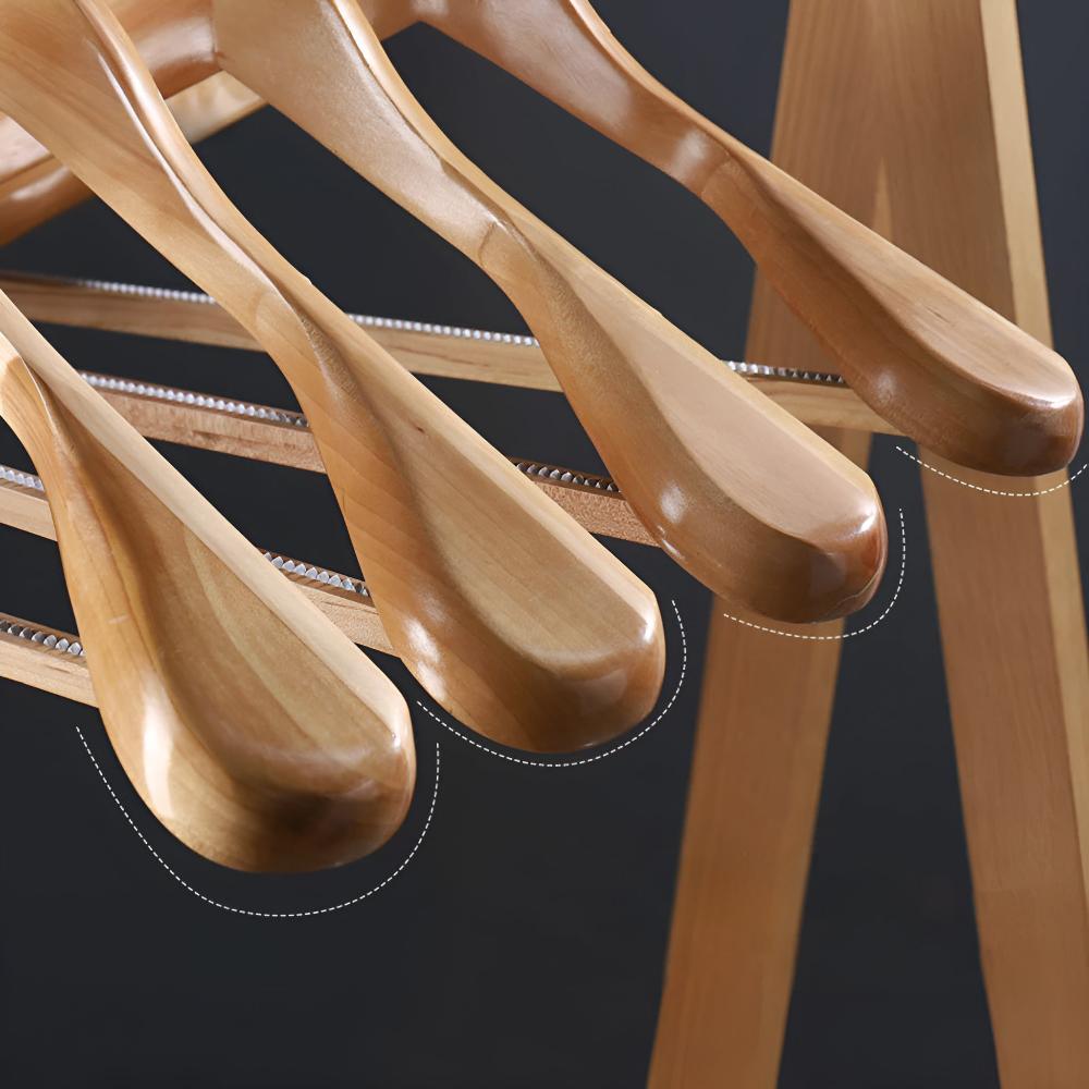 Holz-Kleiderbügel für Anzüge mit Hosensteg