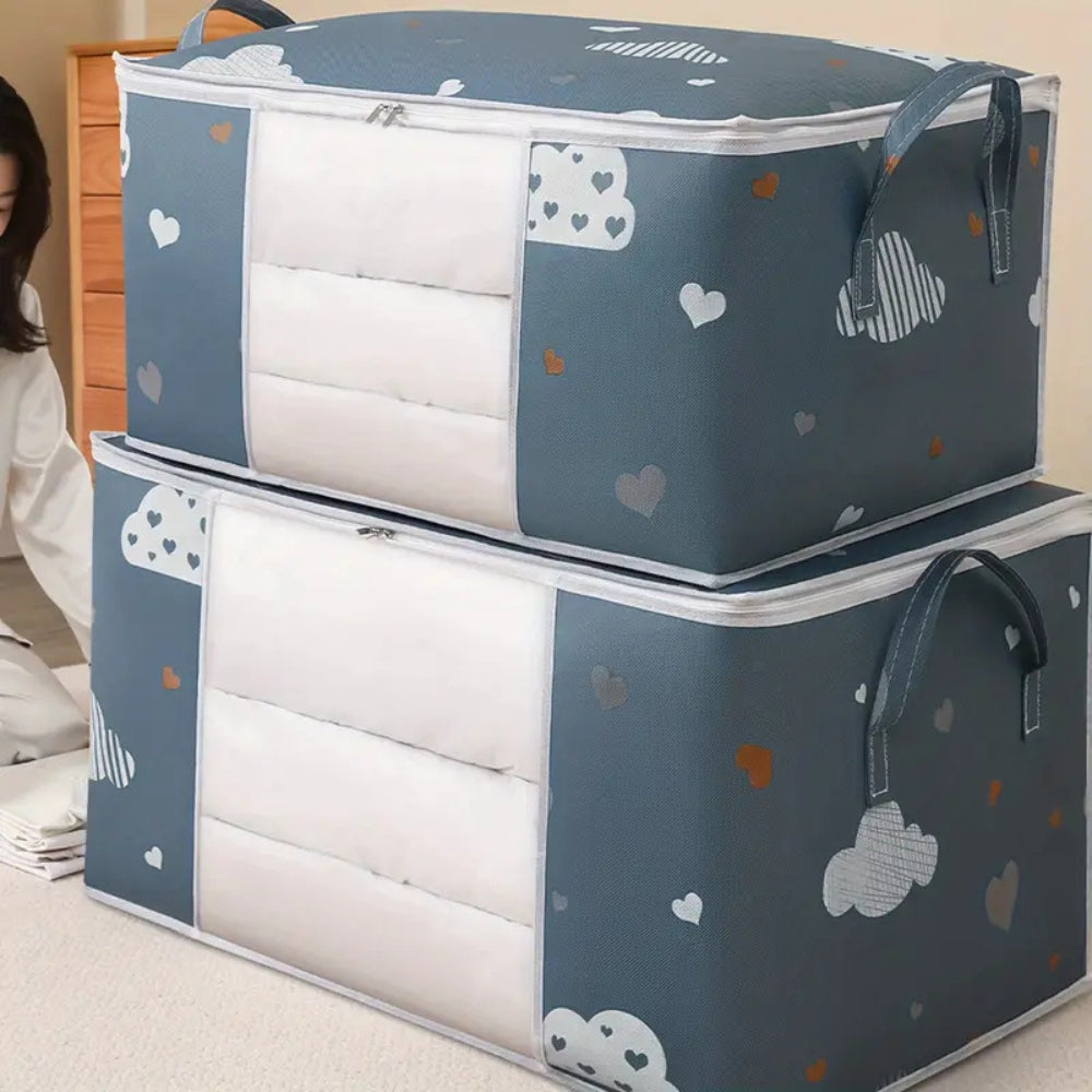 Aufbewahrungstasche aus Baumwolle und Polyester fürs Kinderzimmer