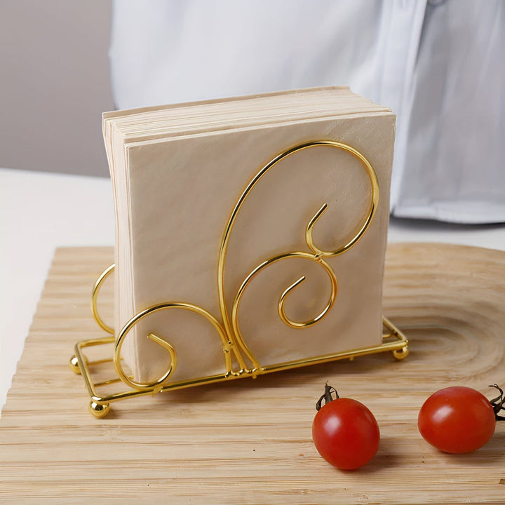Serviettenhalter aus Gusseisen in Spiralform