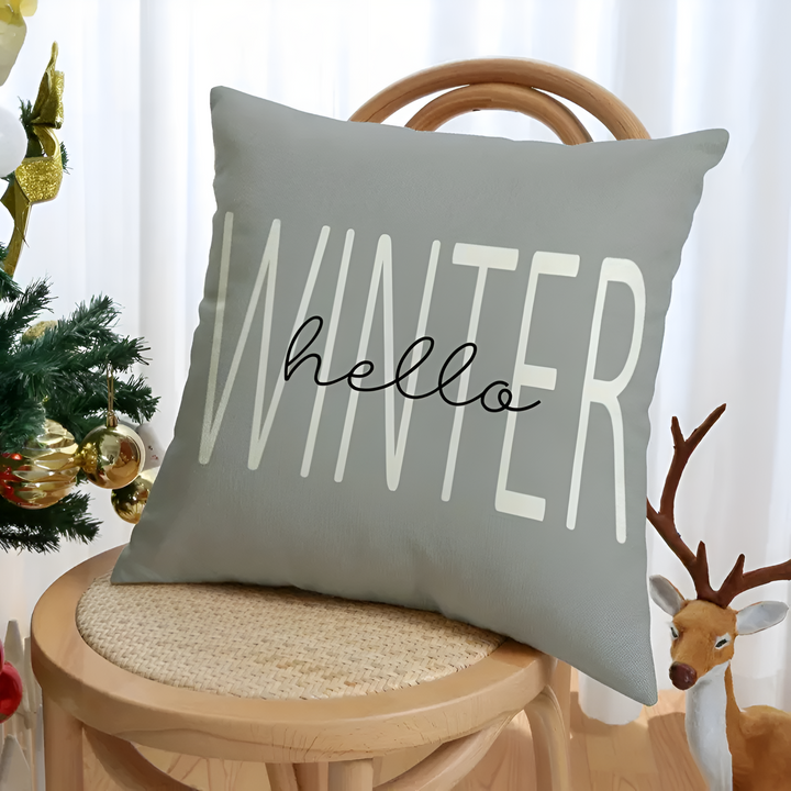 Weihnachtswichtel-Kissenbezüge, 4er-Set