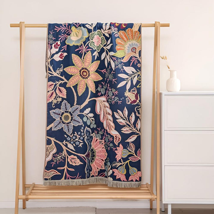 Wendbares Baumwoll-Badetuch mit Blumenmuster