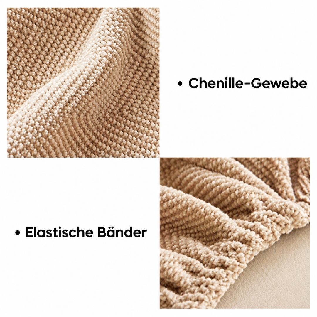 Elastischer Chenille-Bezug für Relaxsofas mit Fischgrätmuster