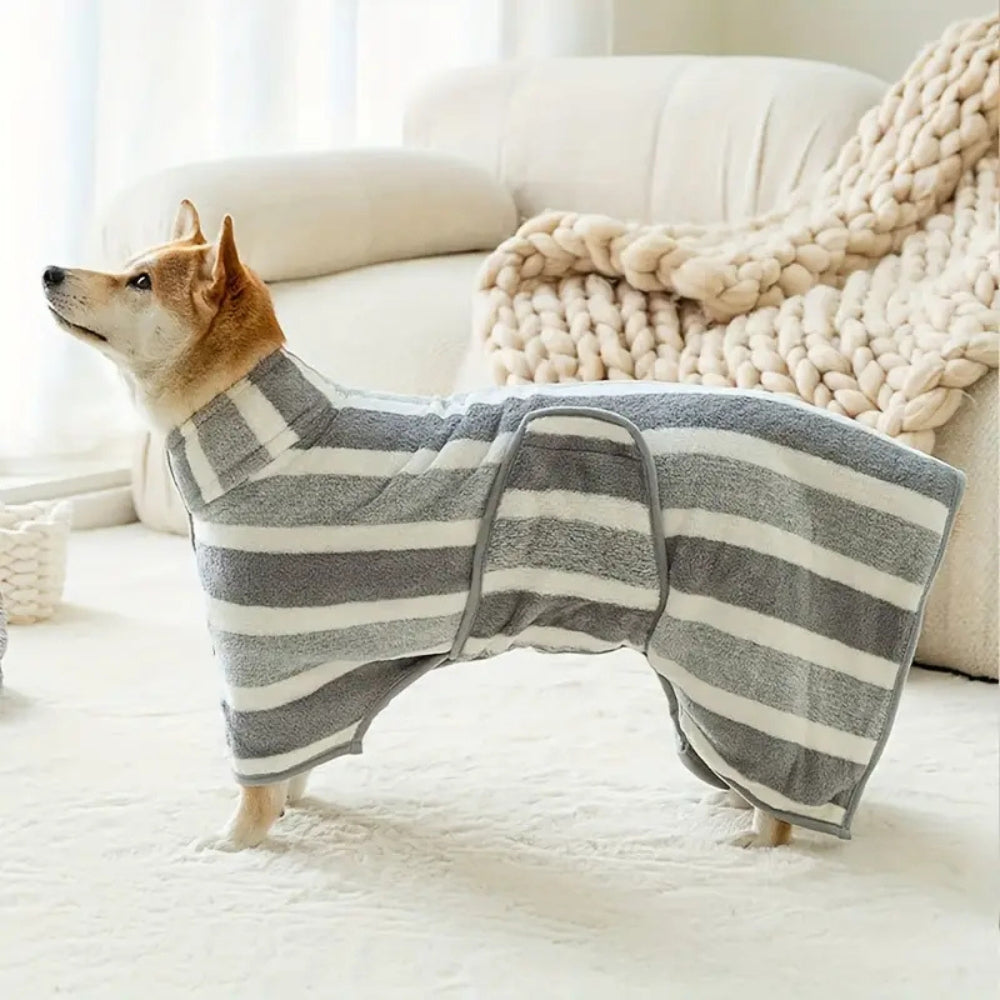 Saugfähiger Bademantel für Hunde