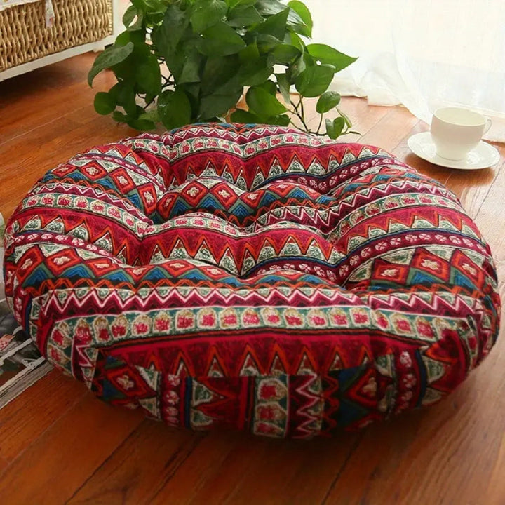 Rundes Boho-Bodenkissen 45 cm