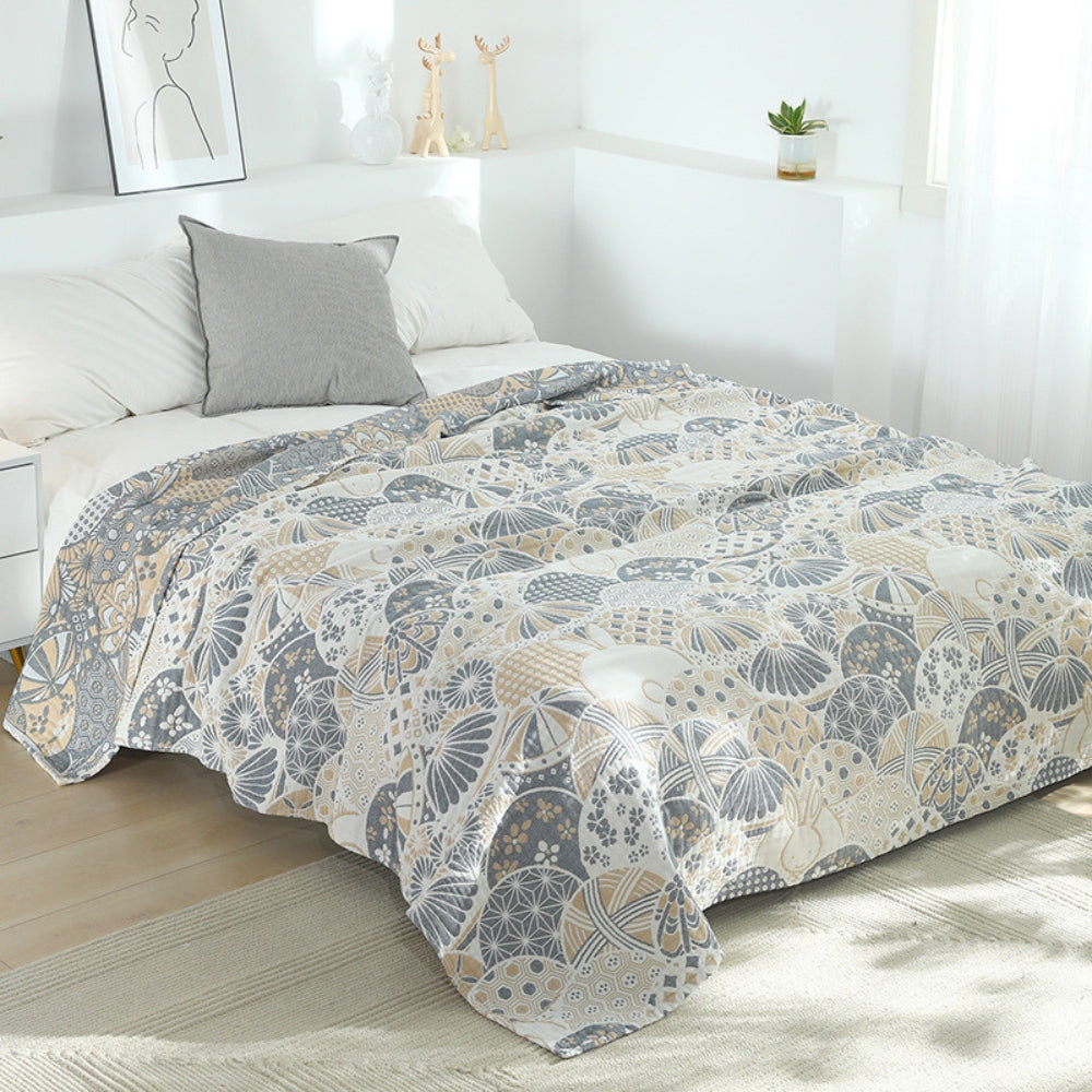 Vierlagige Baumwoll-Musselin-Decke