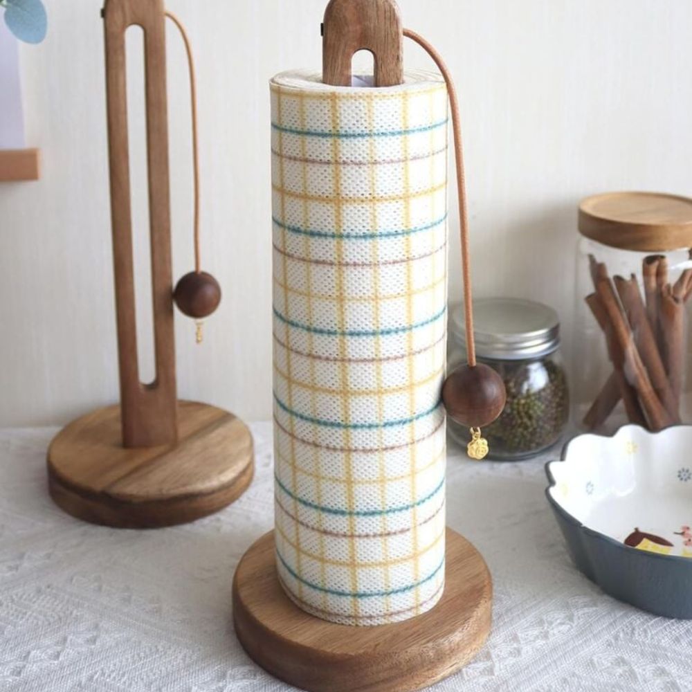 Küchenrollenhalter aus Akazienholz