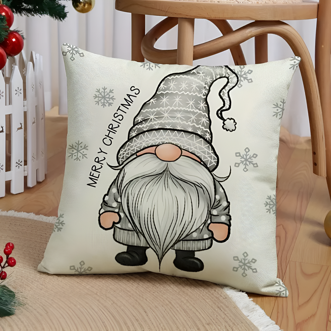 Weihnachtswichtel-Kissenbezüge, 4er-Set