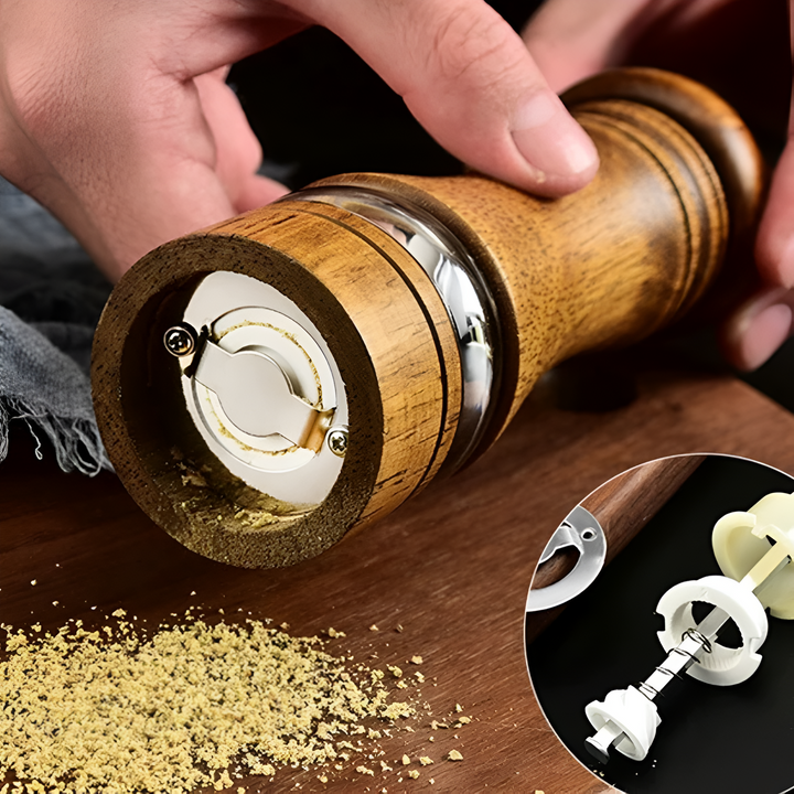 Gewürzmühle aus Eiche mit Keramikmahlwerk