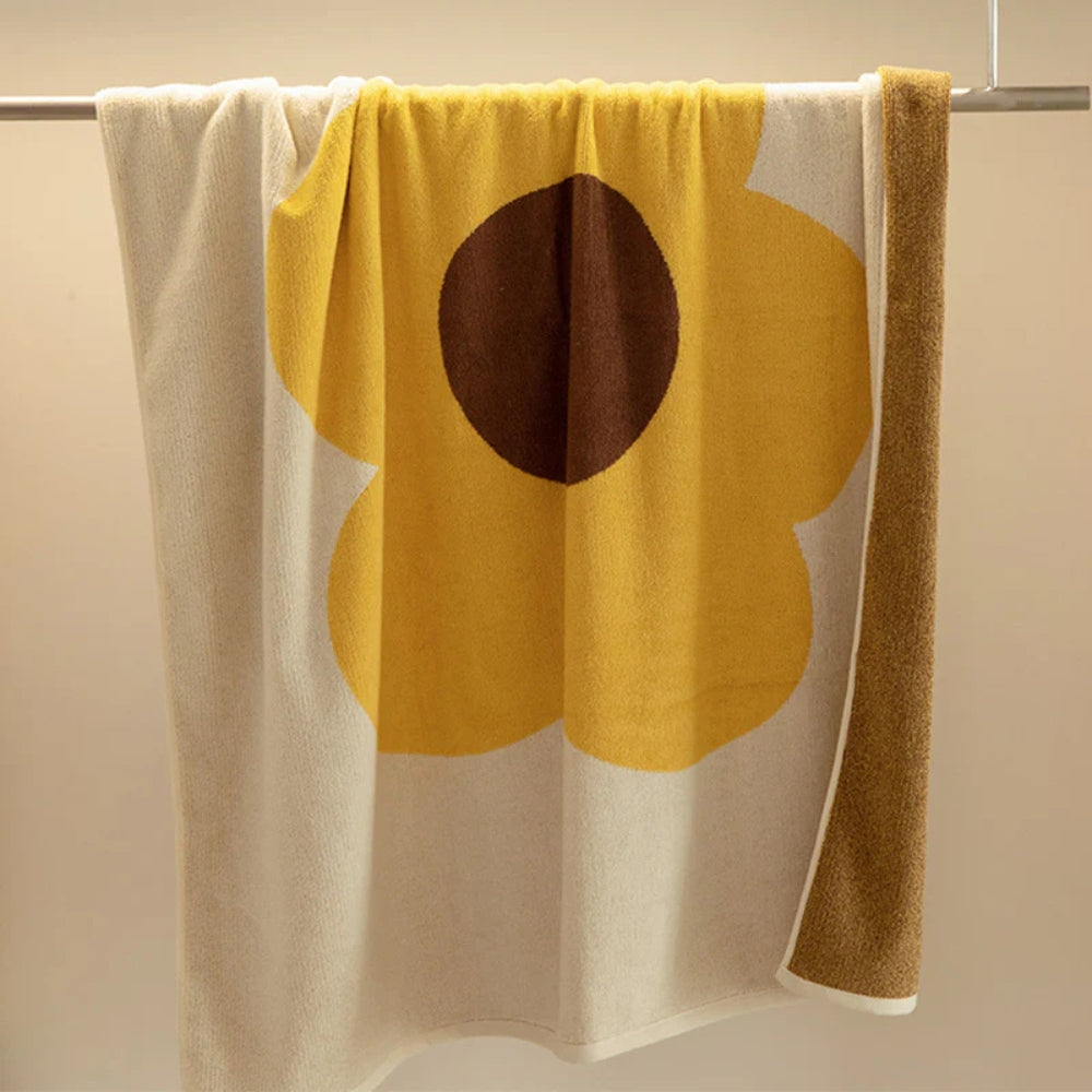 Baumwollhandtuch mit Blumenmuster