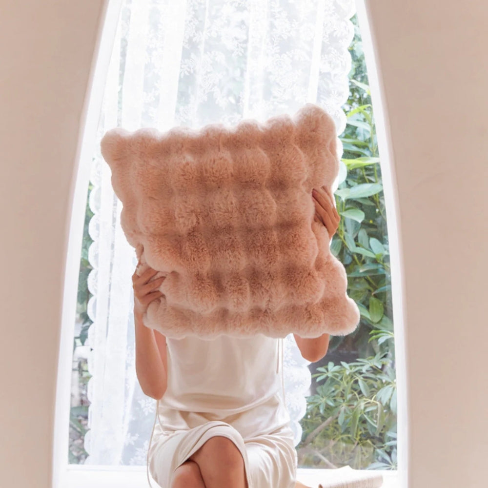 Kissenhülle aus Kunstfell 50 x 50 cm – Ansicht 04