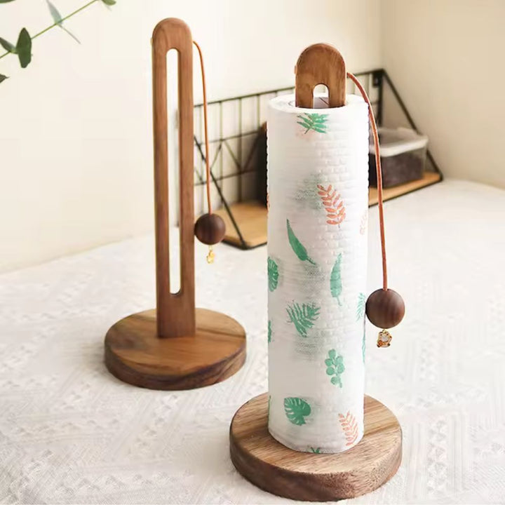 Küchenrollenhalter aus Akazienholz