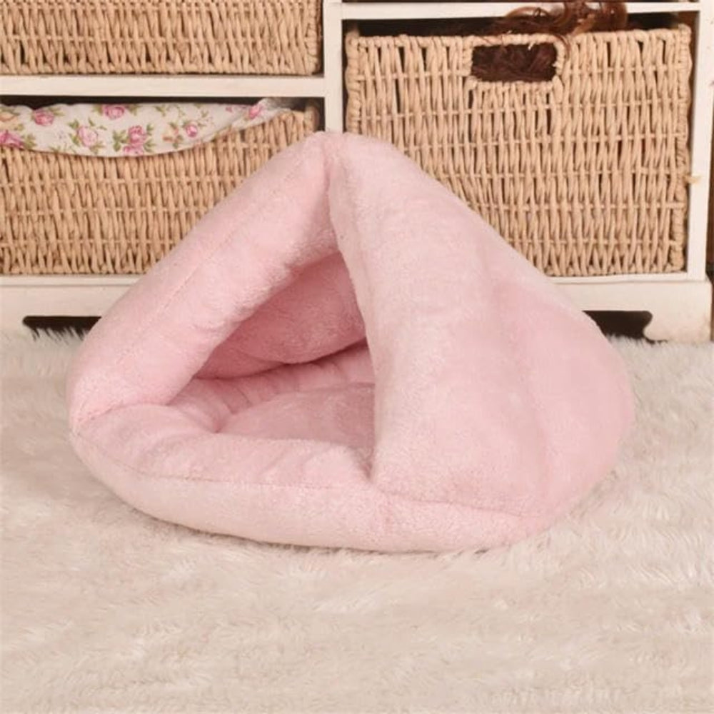Iglu-Kuschelbett aus Fleece für Haustiere