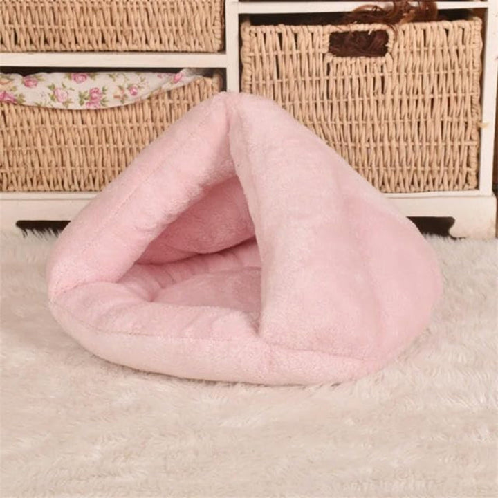 Iglu-Kuschelbett aus Fleece für Haustiere