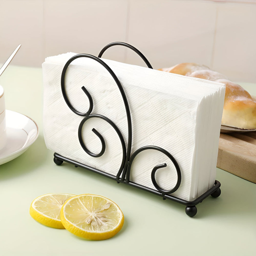 Serviettenhalter aus Gusseisen in Spiralform