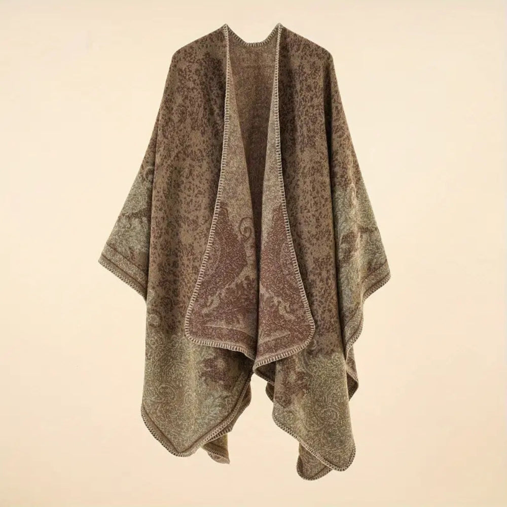 Warme Stola mit Barockmuster