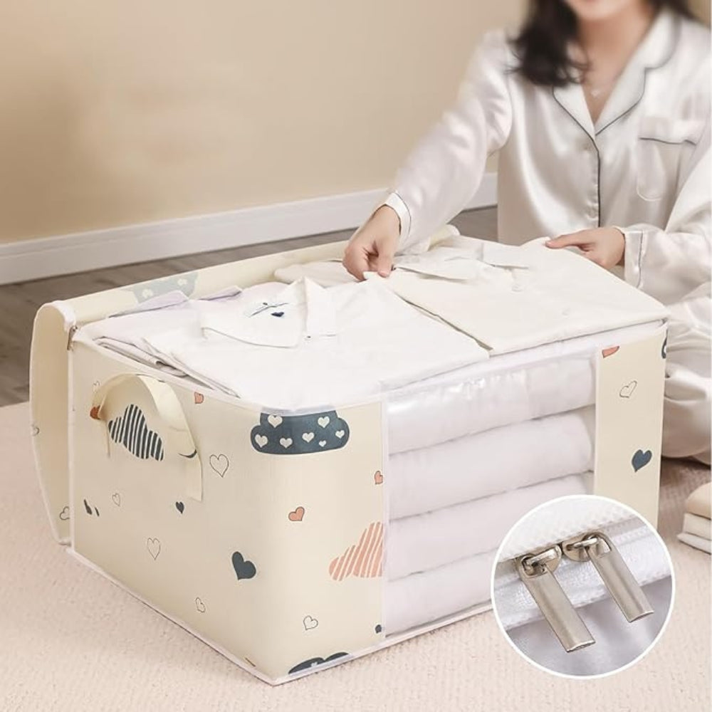 Aufbewahrungstasche aus Baumwolle und Polyester fürs Kinderzimmer
