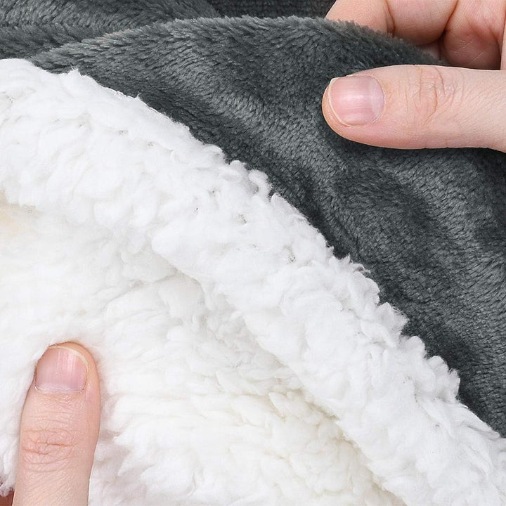 Wendedecke aus Samt und Sherpa