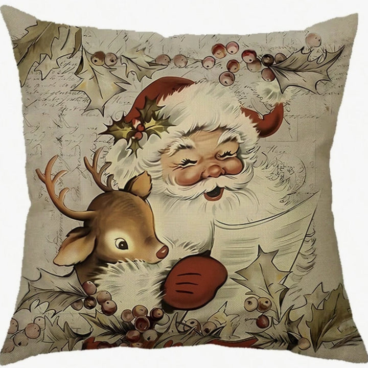 Weihnachts-Kissenbezug im Landhausstil