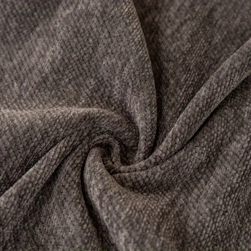 Chenille-Sofawurf mit Tigermuster, wendbar
