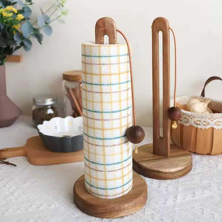 Küchenrollenhalter aus Akazienholz
