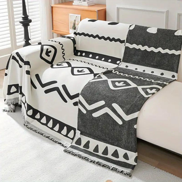 Wendbarer Boho-Sofaüberwurf