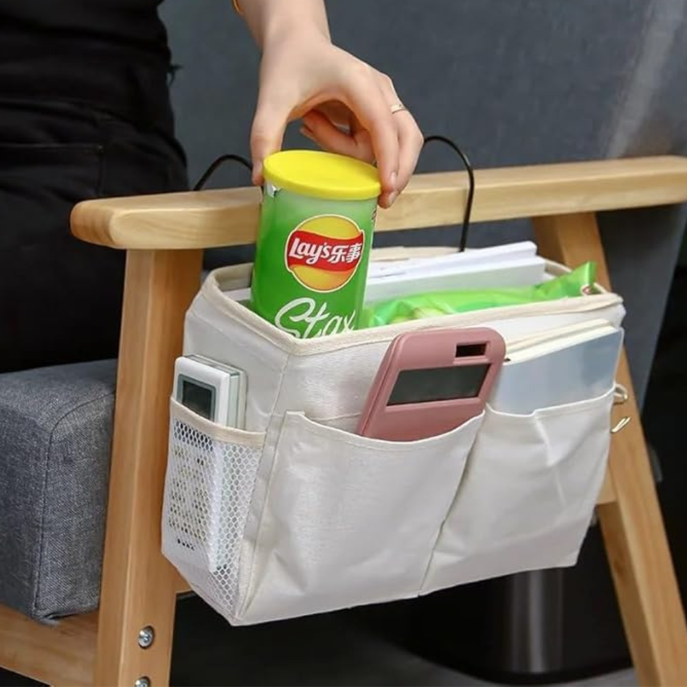 Hängender Bett-Organizer mit Taschen
