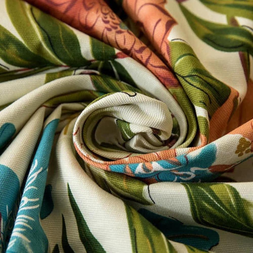 Baumwoll-Tischdecke mit Monstera-Blättern