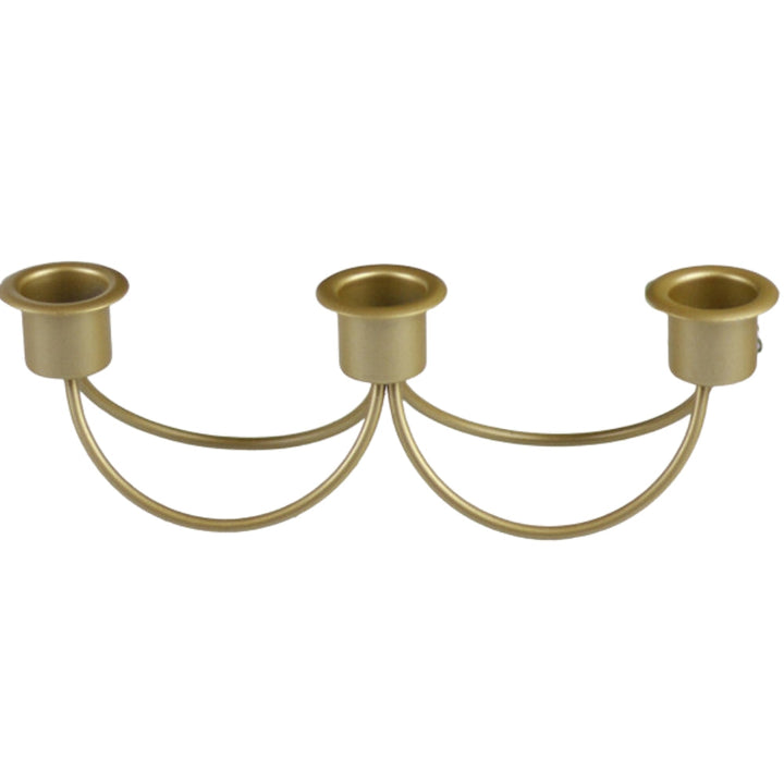Kerzenhalter aus goldenem Eisen, 3er-Set
