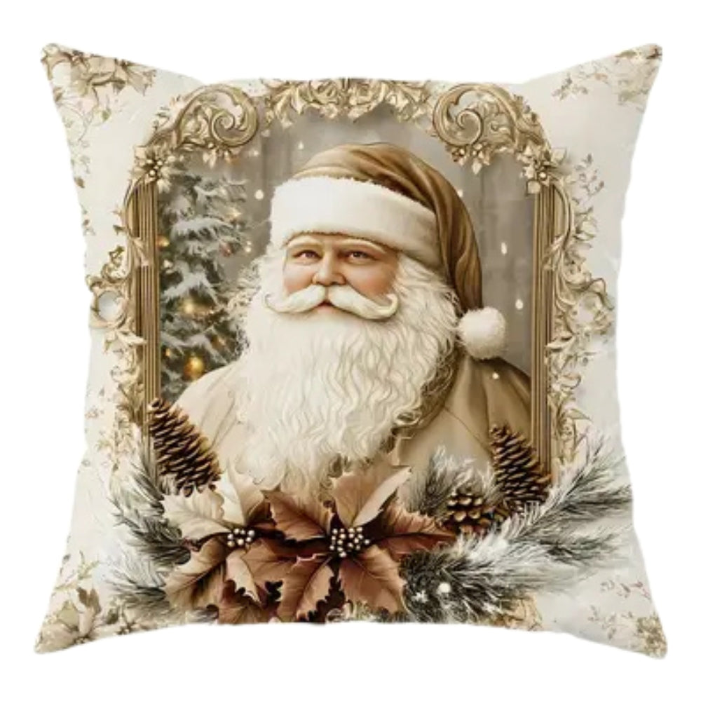 Weihnachtlicher Samt-Kissenbezug 45 x 45 cm