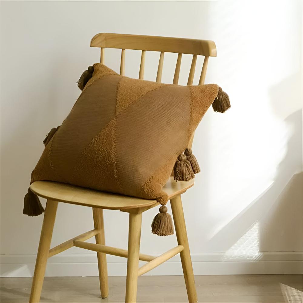 Dekokissen mit Quasten 45 x 45 cm
