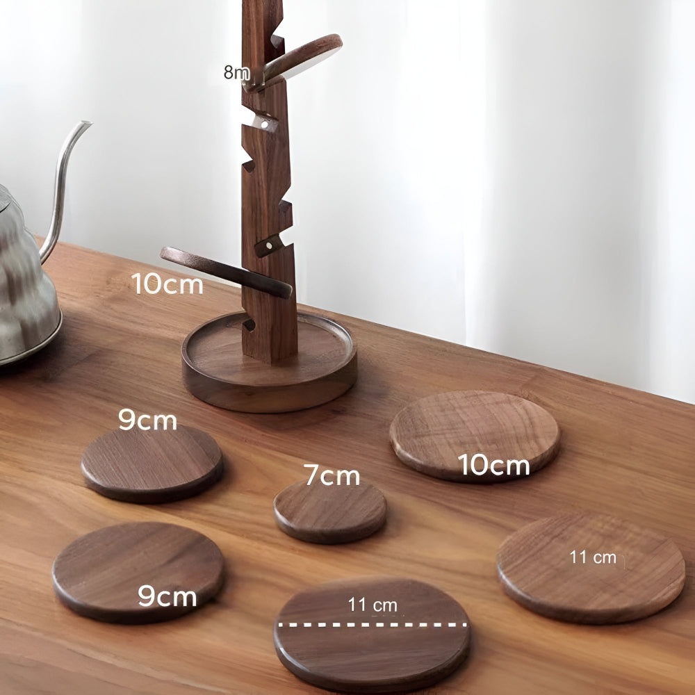 Untersetzer aus Holz in Baumform
