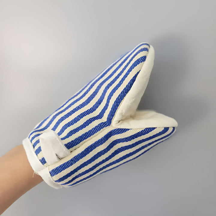 Gestreifte Ofenhandschuhe, hitzebeständig