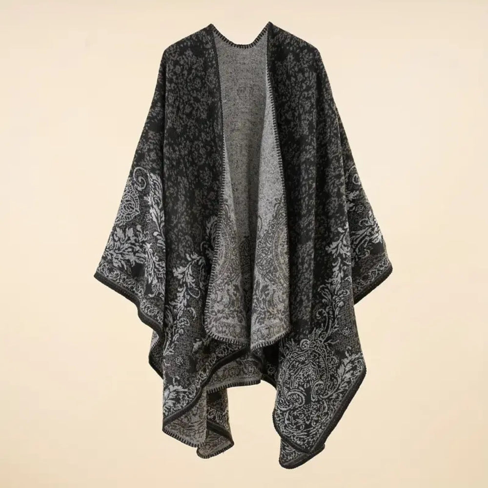 Warme Stola mit Barockmuster
