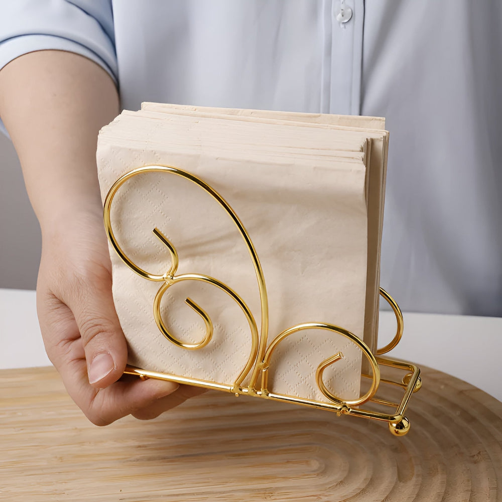 Serviettenhalter aus Gusseisen in Spiralform
